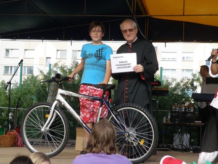 wylosowanie pierwszej  głównej nagrody - roweru